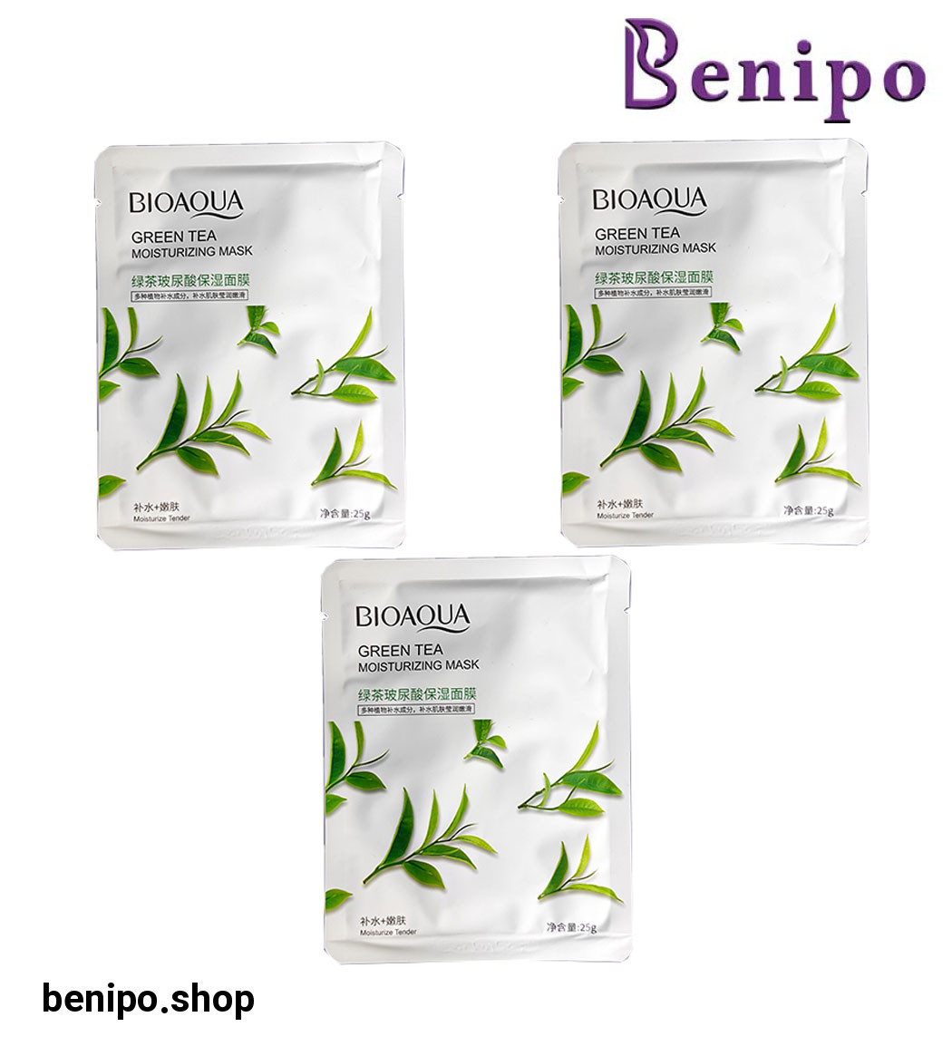 پک 3 عددی ماسک صورت مدل چای سبز