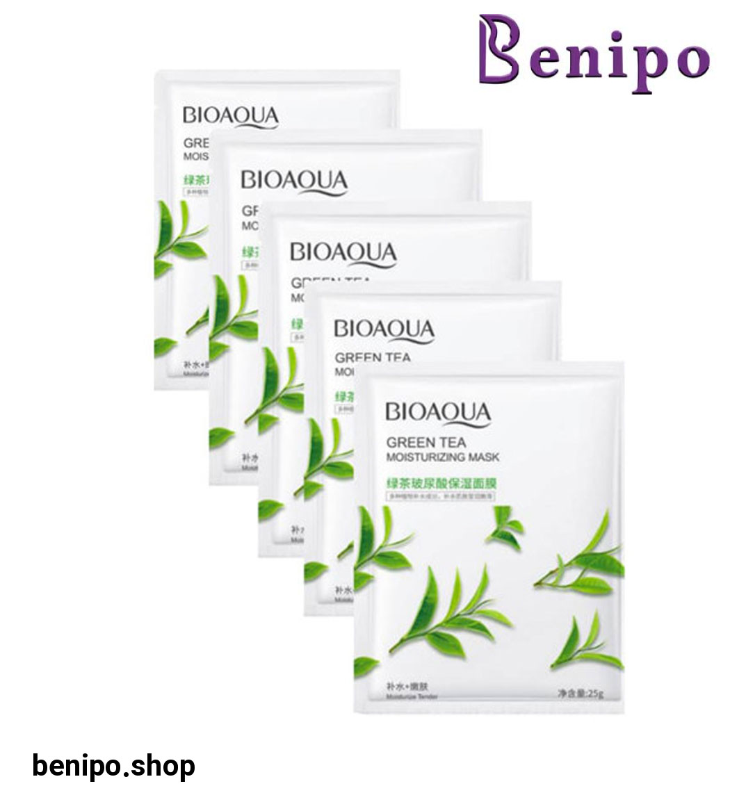 پک 5 عددی ماسک صورت مدل چای سبز