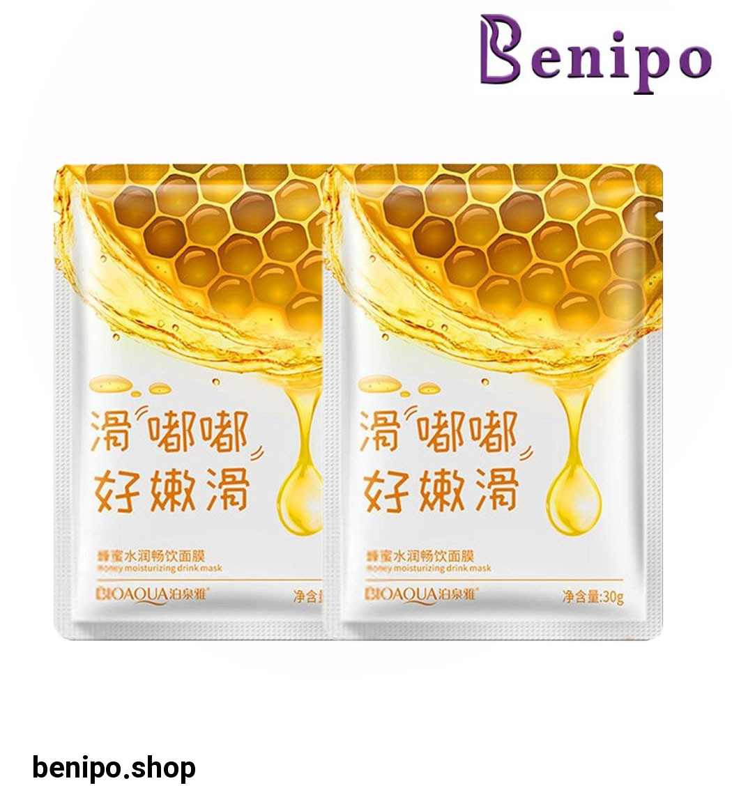 پک 2 عددی ماسک صورت مدل عسل
