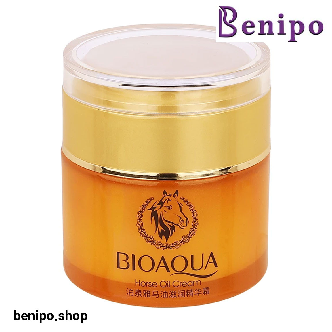 کرم مرطوب کننده صورت مدل Horse Oil مناسب برای انواع پوست وزن 50 گرم