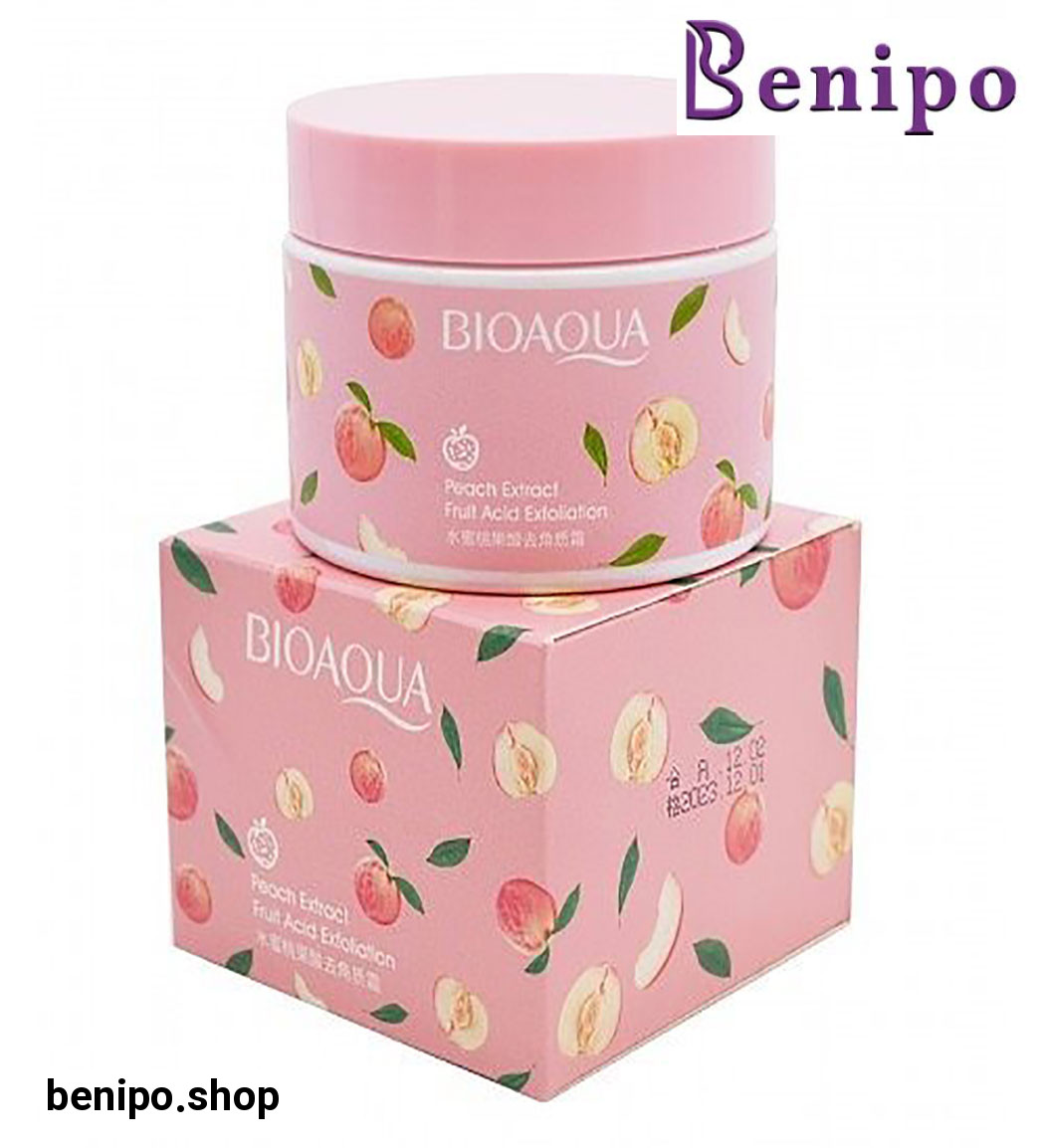 اسکراب لایه بردار بدن و صورت هلو حجم 140 گرمی