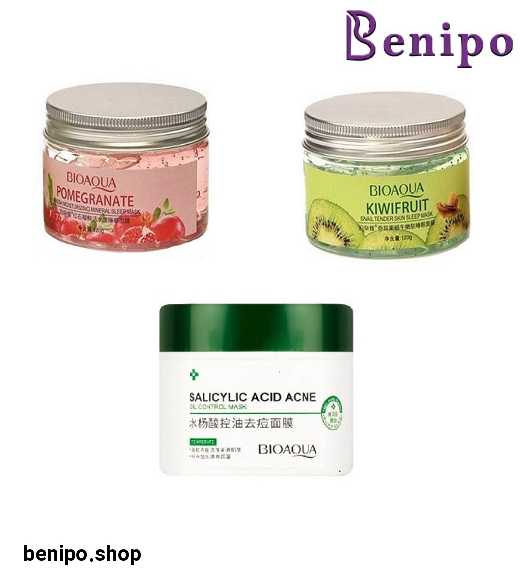 پک 3 عددی ماسک صورت مدل انار، کیوی و سالیسیک اسید