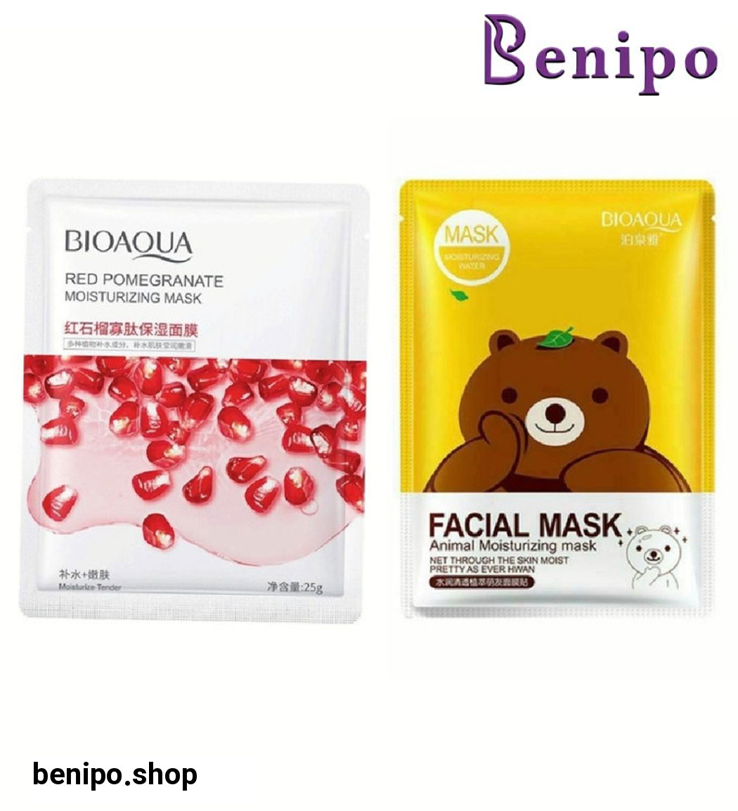 پک 2 عددی ماسک صورت مدل خرس و انار