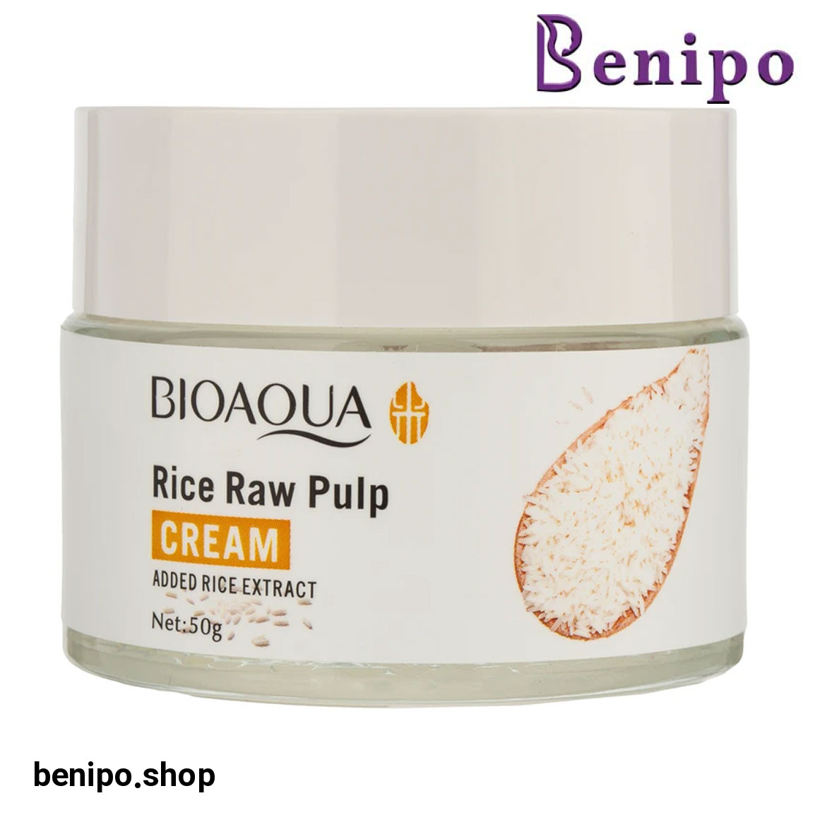 کرم مرطوب کننده صورت مدل Rice Raw مناسب برای انواع پوست وزن 50 گرم