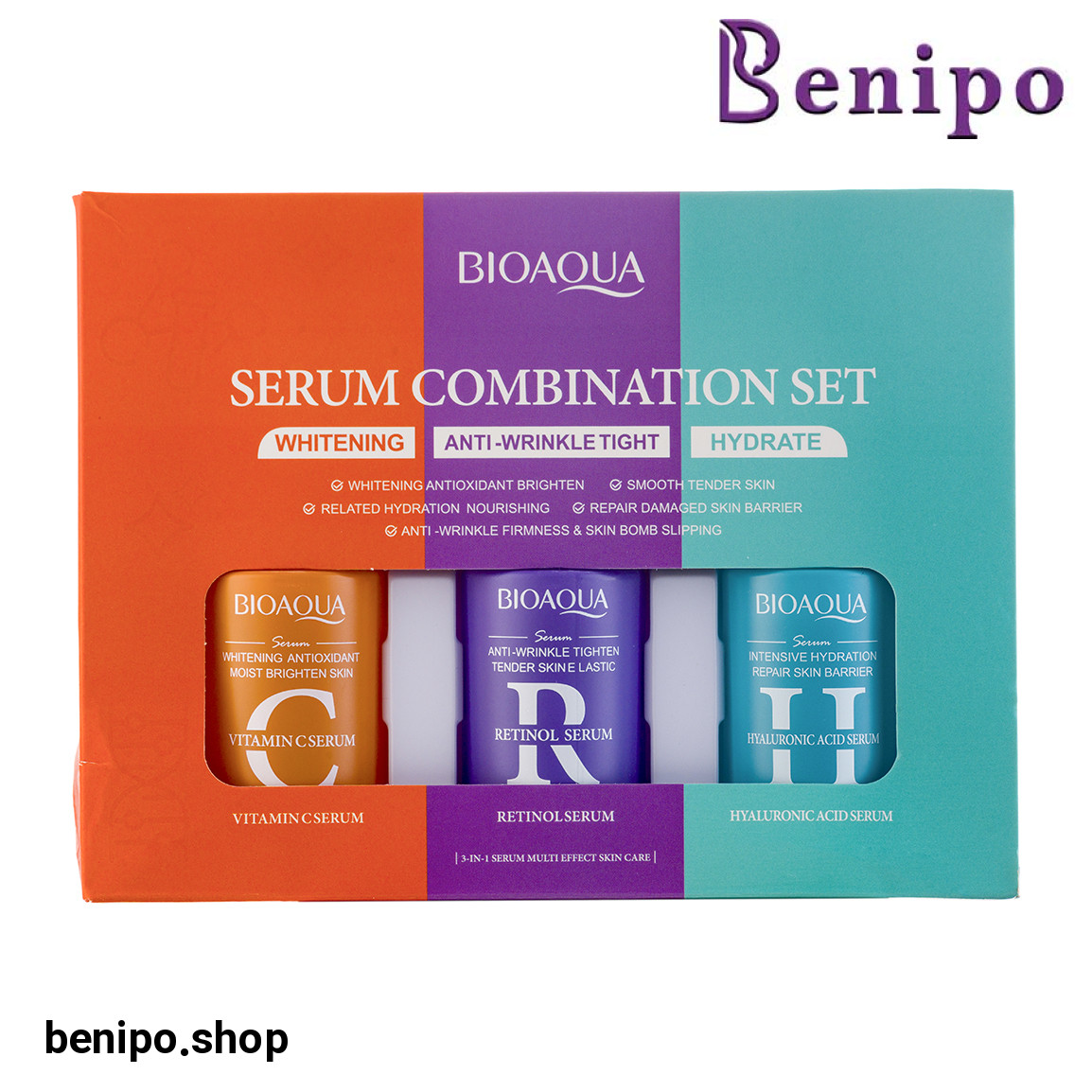 پک سه عددی سرم پوست ضد پیری