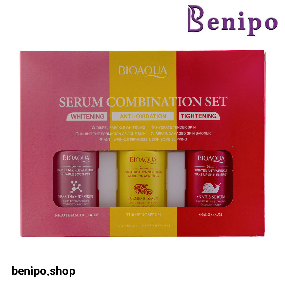 پک سه عددی سرم پوست روشن کننده