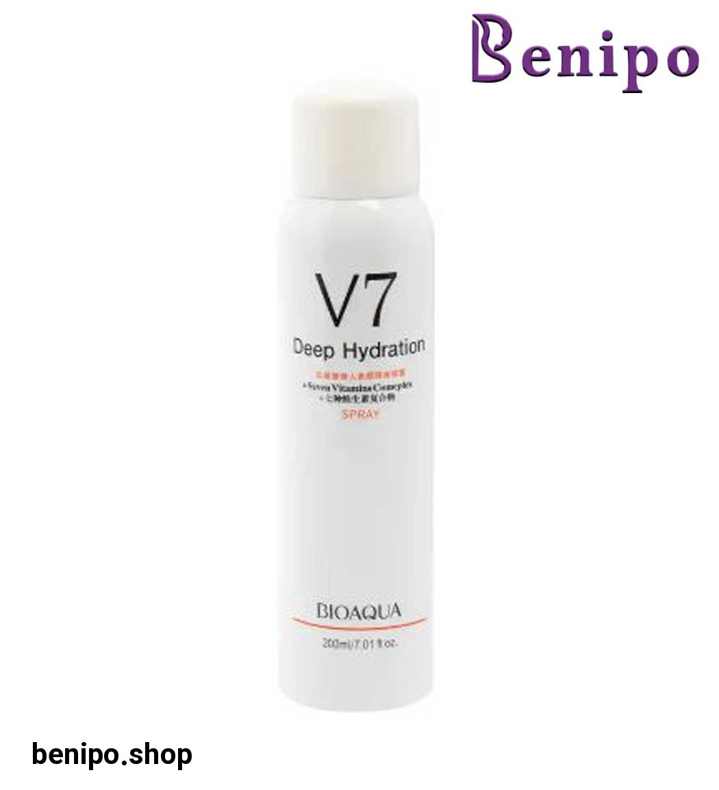 اسپری سفید کننده و آبرسان و ضد آفتاب v7 حجم 200گرم