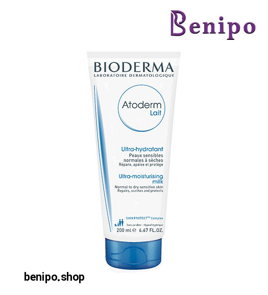 شیر مرطوب کننده صورت و بدن اتودرم لیت 200میل