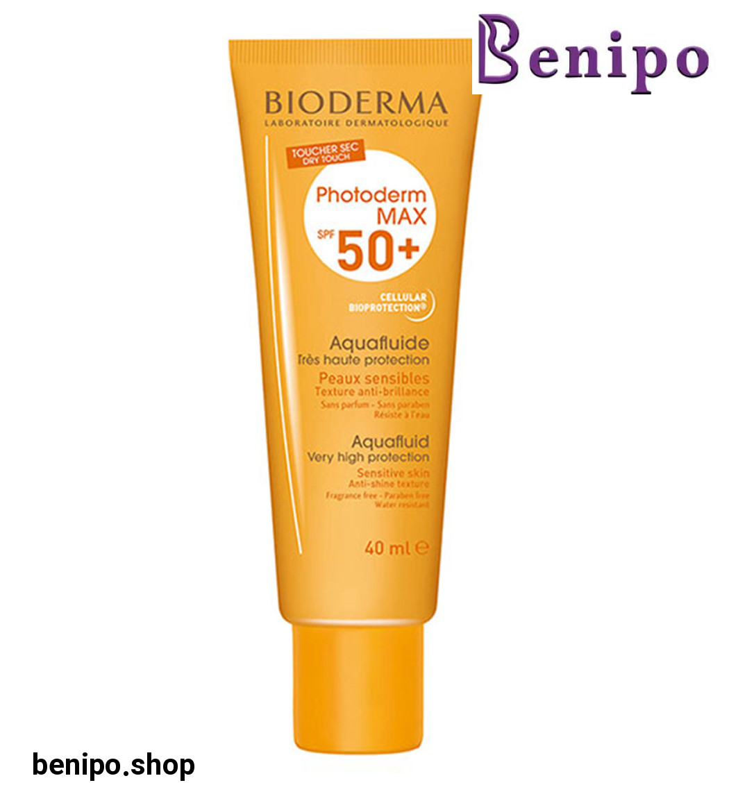 ضد آفتاب بی رنگ مناسب پوست چرب و مختلط مدلPhotoderm Aquafluid Spf50 حجم 40میل