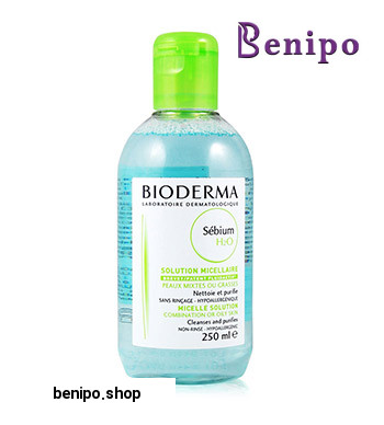 محلول میسلار پاک کننده آرایش و آلودگی صورت Sebium H2O حجم 250 میلی لیتر