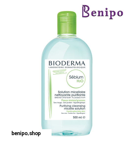 محلول پاک کننده Sebium H2O مناسب پوست چرب و مختلط 500میل