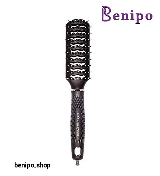 برس مو مستطیل کوچک بدون بالشت تونل دار بی بی تی گرافیت استایل 48081314231