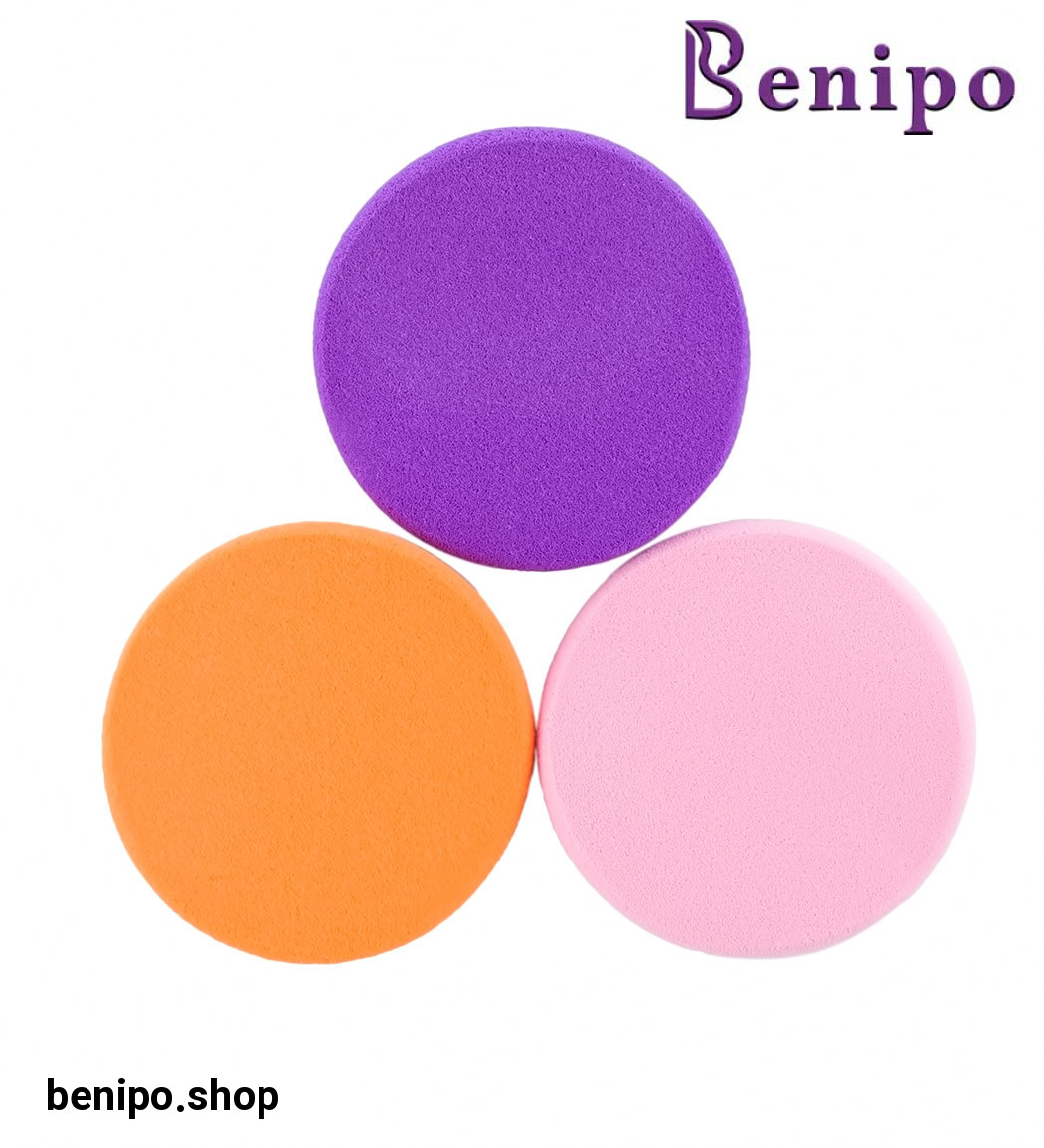 پد آرایشی 3 تایی دایره ای