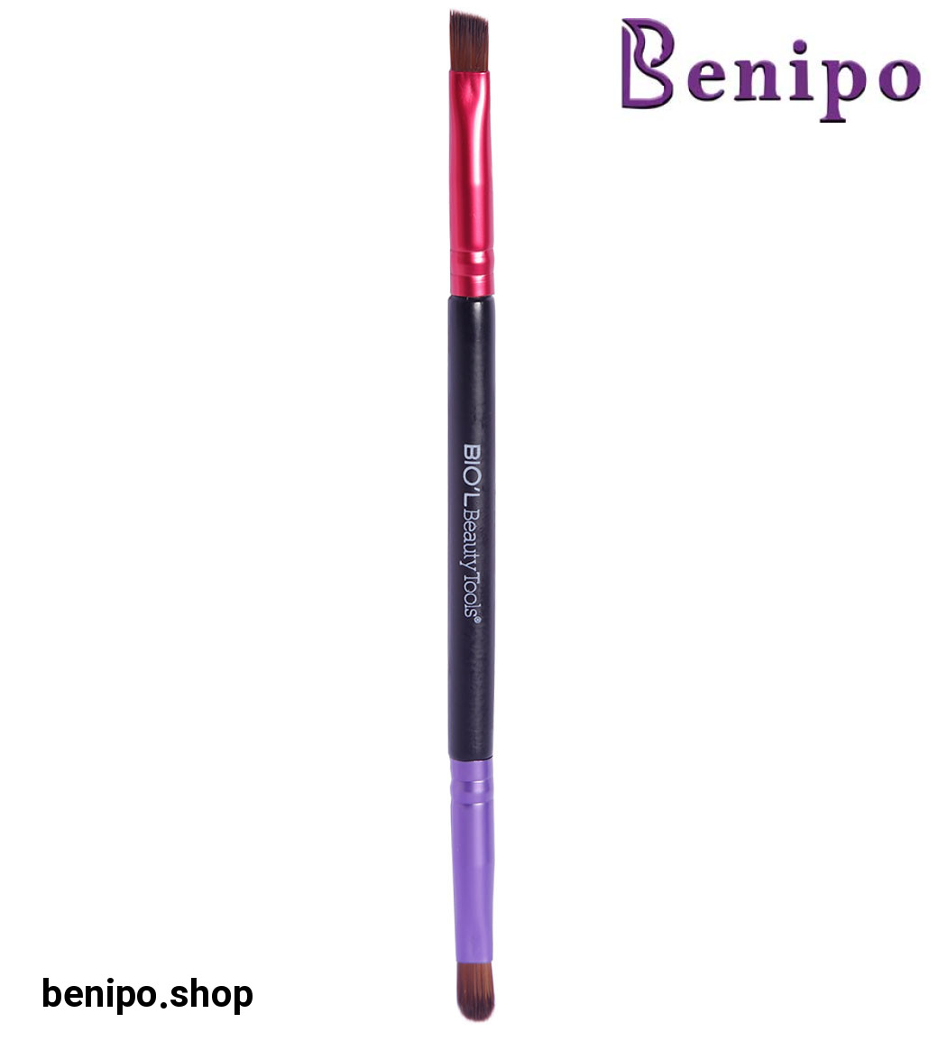 براش قلمی چوبی دوطرفه مناسب آرایش لب و سایه چشم
