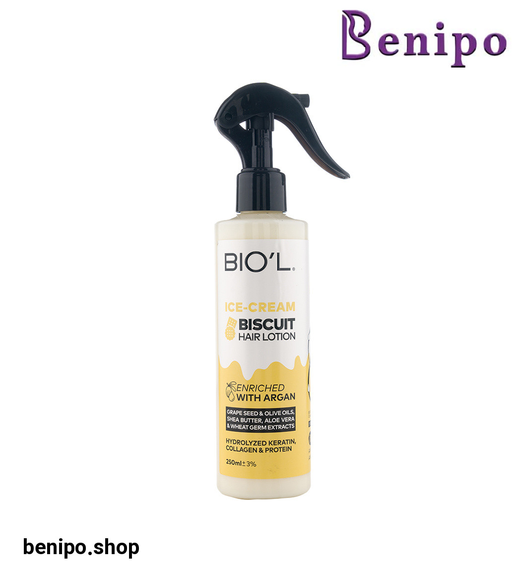 لوسیون مناسب موهای رنگ شده و آسیب دیده بدون آبکشی250میل بستنی بیسکوییتی