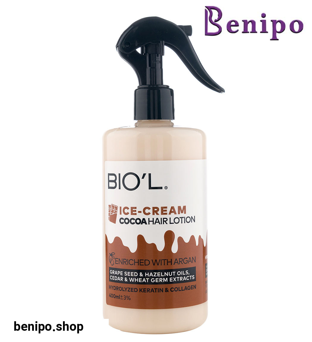 لوسیون بستنی شکلاتی تقویت و ترمیم کننده موی نازک و آسیب دیده حجم 400 میلی لیتر