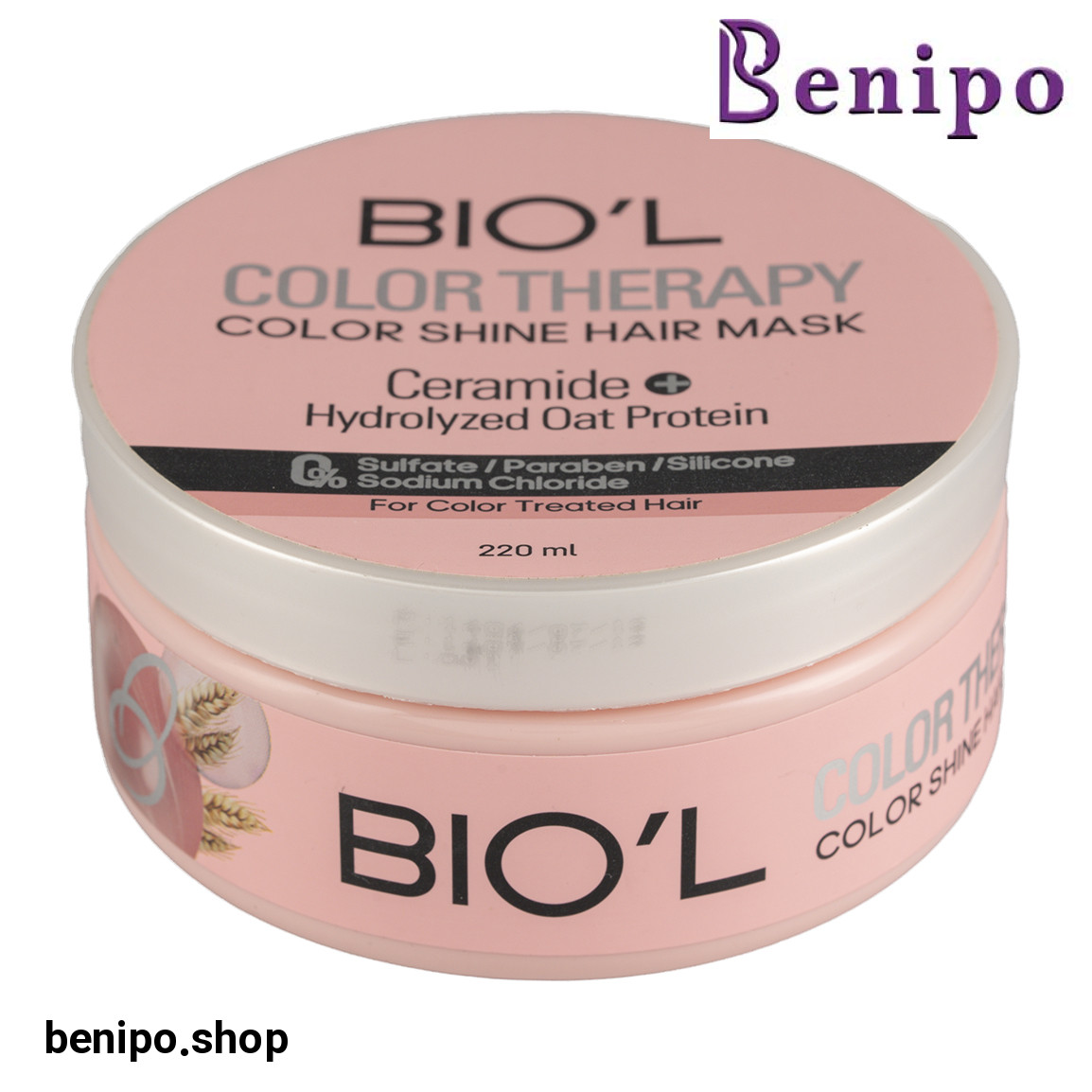 ماسک مو سولفات فری مدل کالر تراپی مناسب موهای رنگ شده حجم 220 میلی لیتر