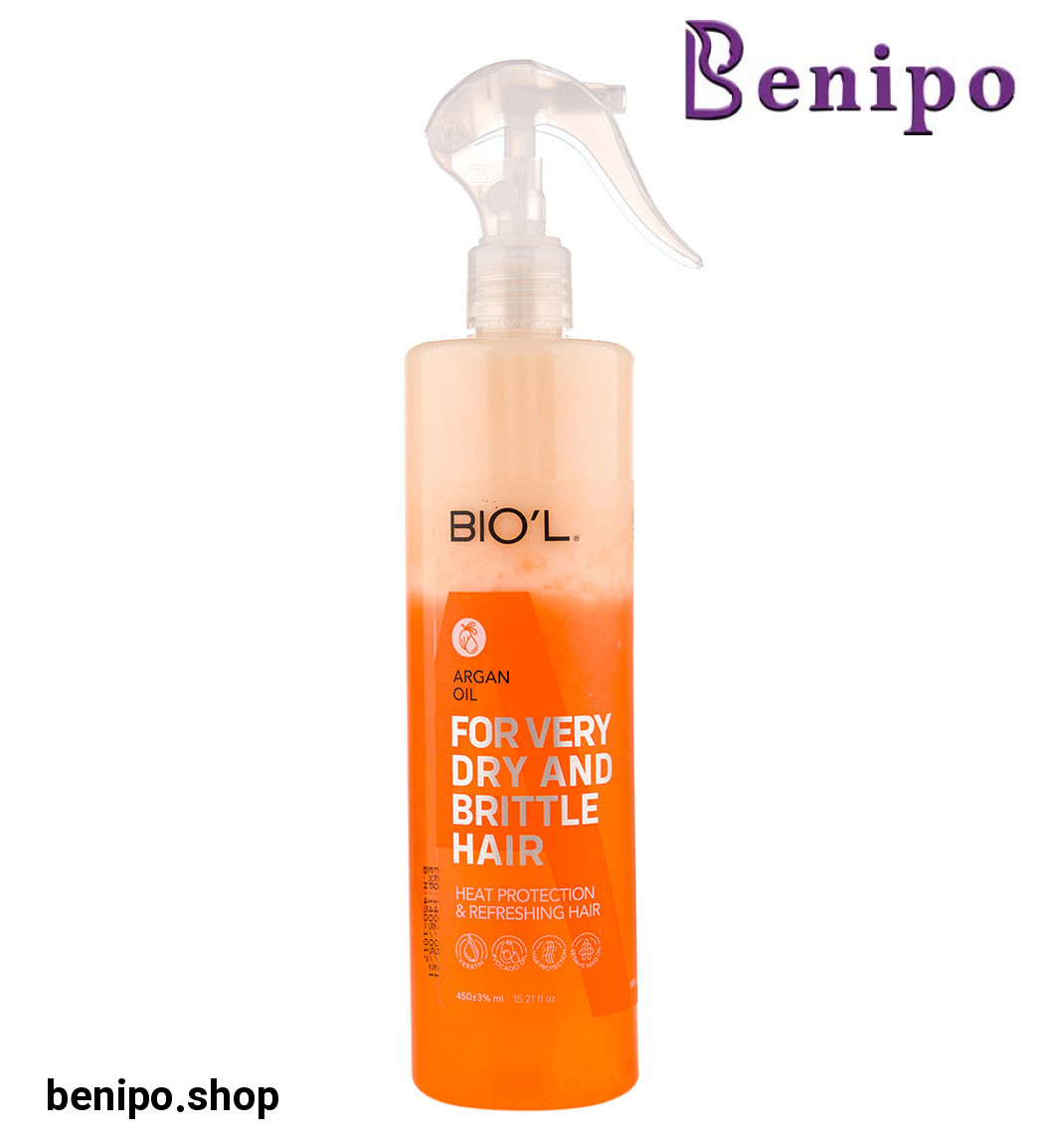 اسپری دو فاز هیر کر ایج کنترل اکتیو ضد وز و ریزش مو، روغن آرگان 450میل