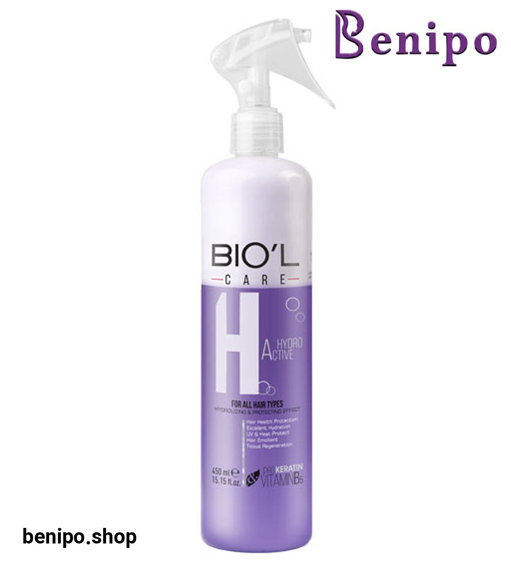 اسپري دو فاز هير كر هيدرواكتيو آبرسان فعال،هيدروليز و ترميم كننده انواع مو 450میل