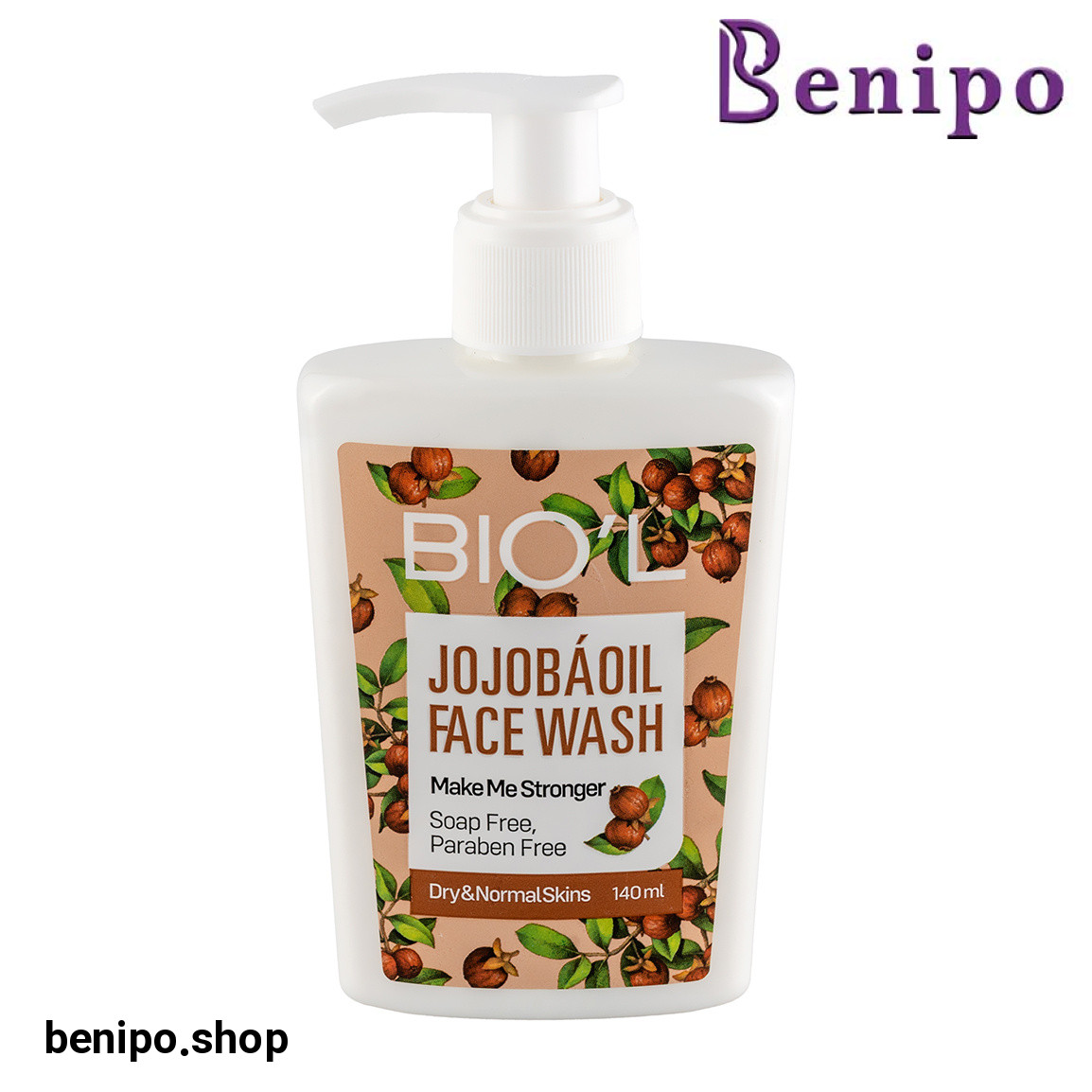 ژل شستشو صورت حاوی روغن جوجوبا مناسب پوست خشک و نرمال حجم 140 میلی لیتر