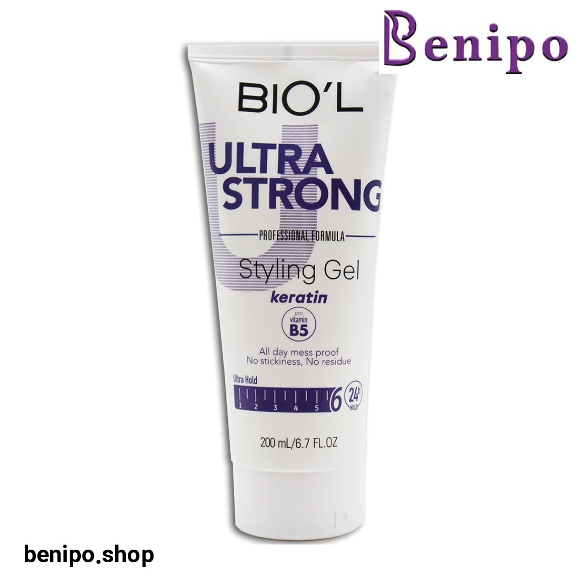 استایلینگ ژل موی الترا استرانگ حاوی کراتین و روغن آرگان 200 میلی لیتر