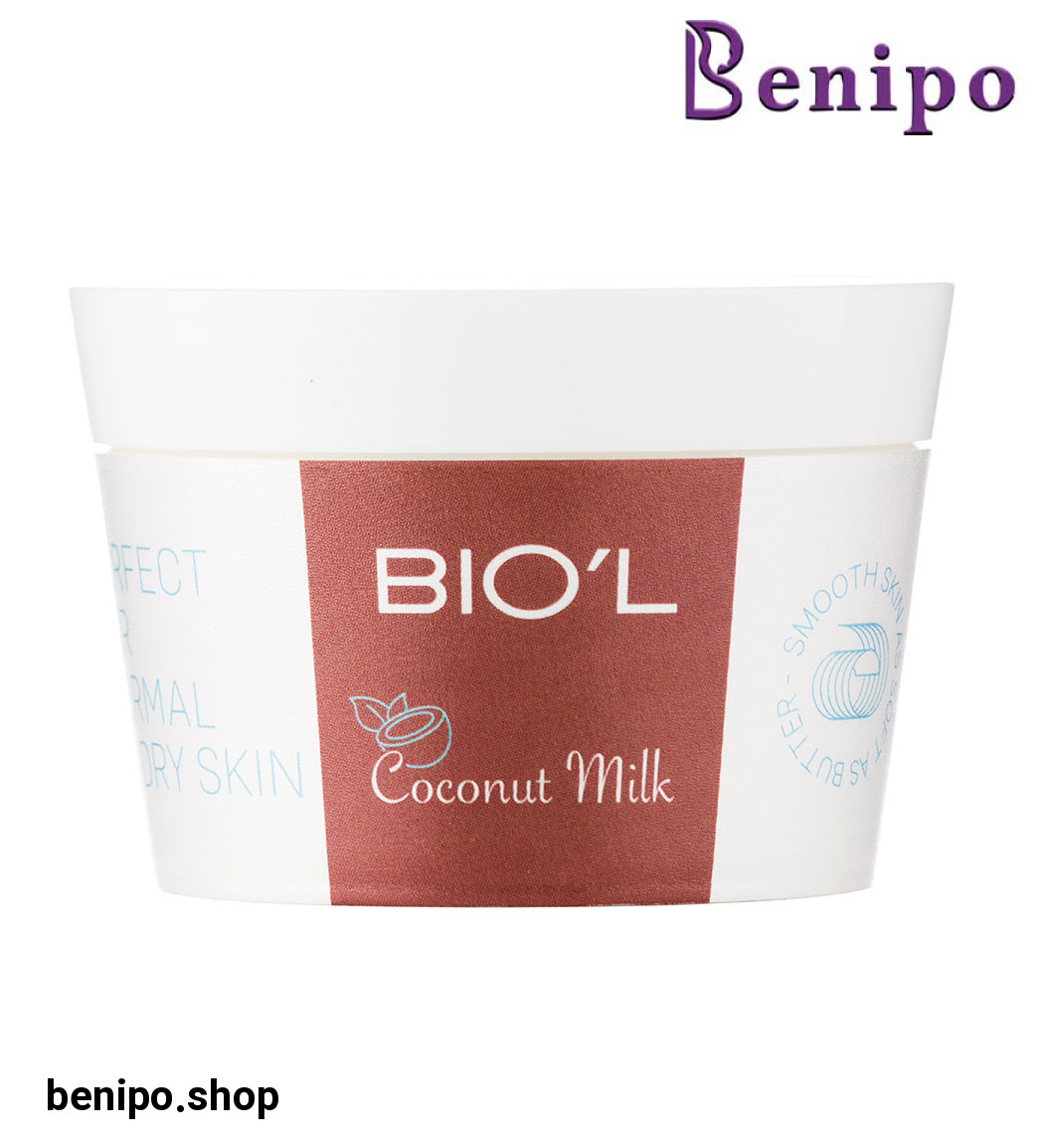 کرم میلک شیر و نارگیل مناسب پوست نرمال تا خشک کاسه ای200میل