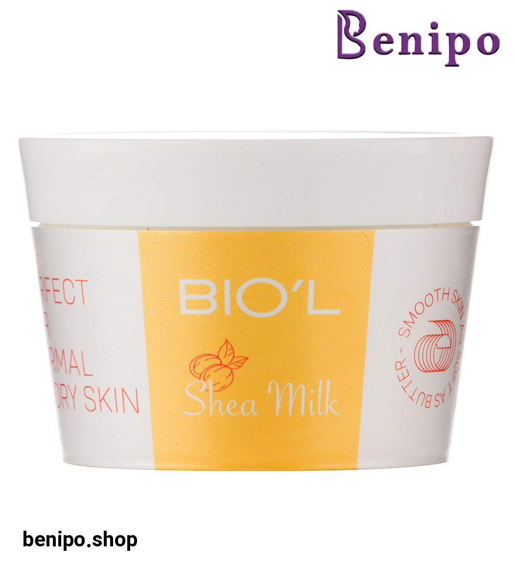 کرم میلک شیر و شیا مناسب پوست نرمال تا خشک کاسه ای200میل