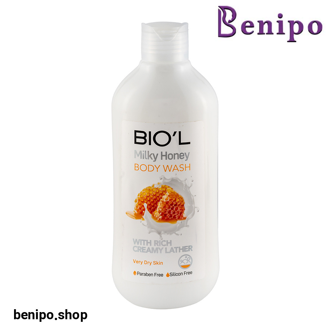 شامپو بدن کرمی مدل Milky Honey مناسب پوست خشک حجم 400 میلی لیتر