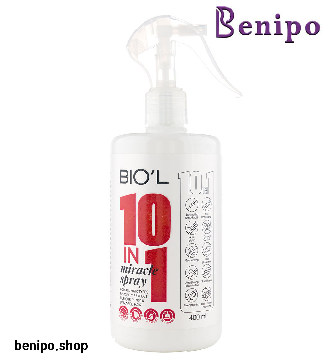 اسپری نرم و باز کننده گره مو میراکل 10 در 1 بدون نیاز به شستشو