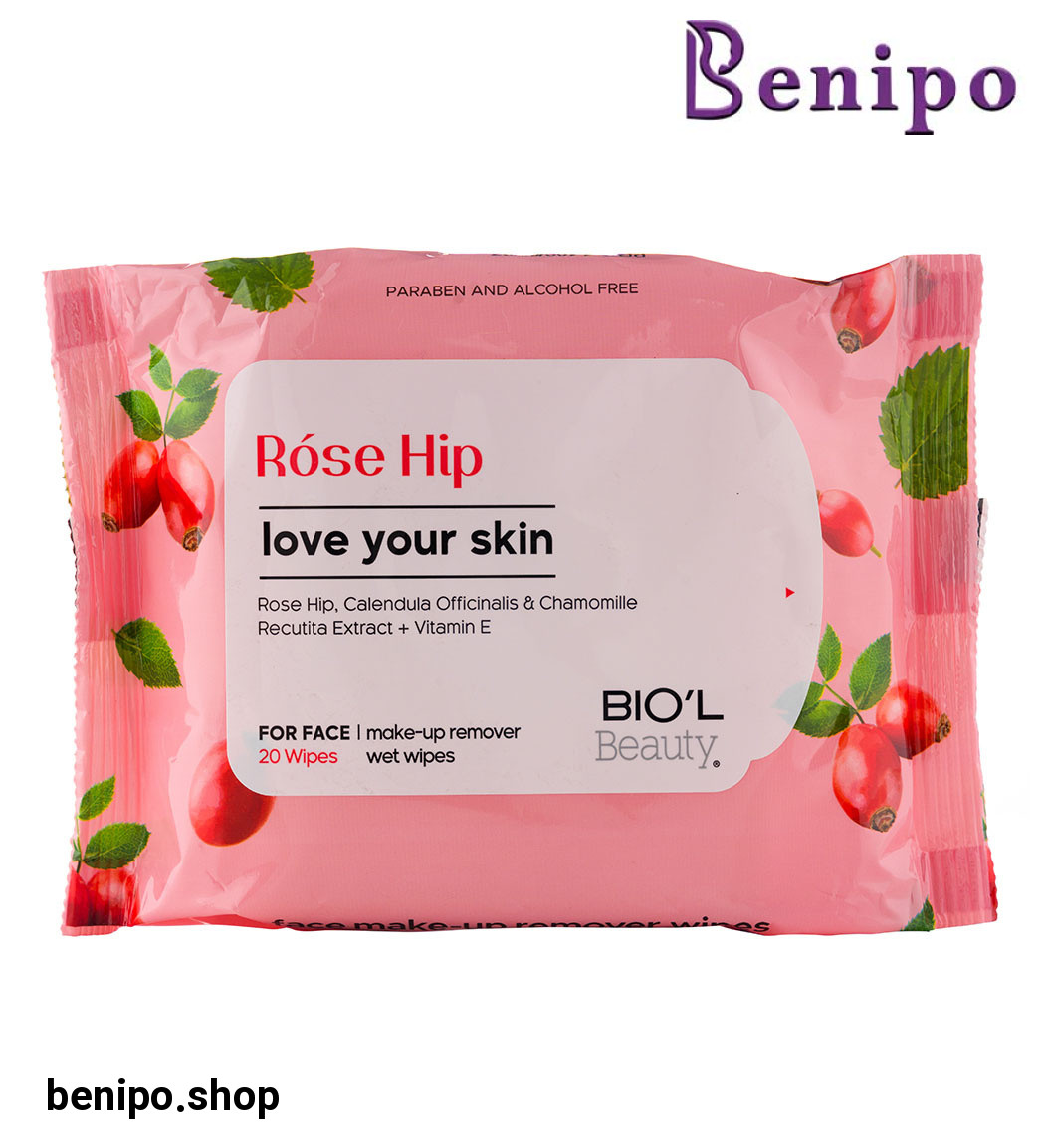 دستمال مرطوب آرایشی رزهیپ مخصوص پوست مختلط