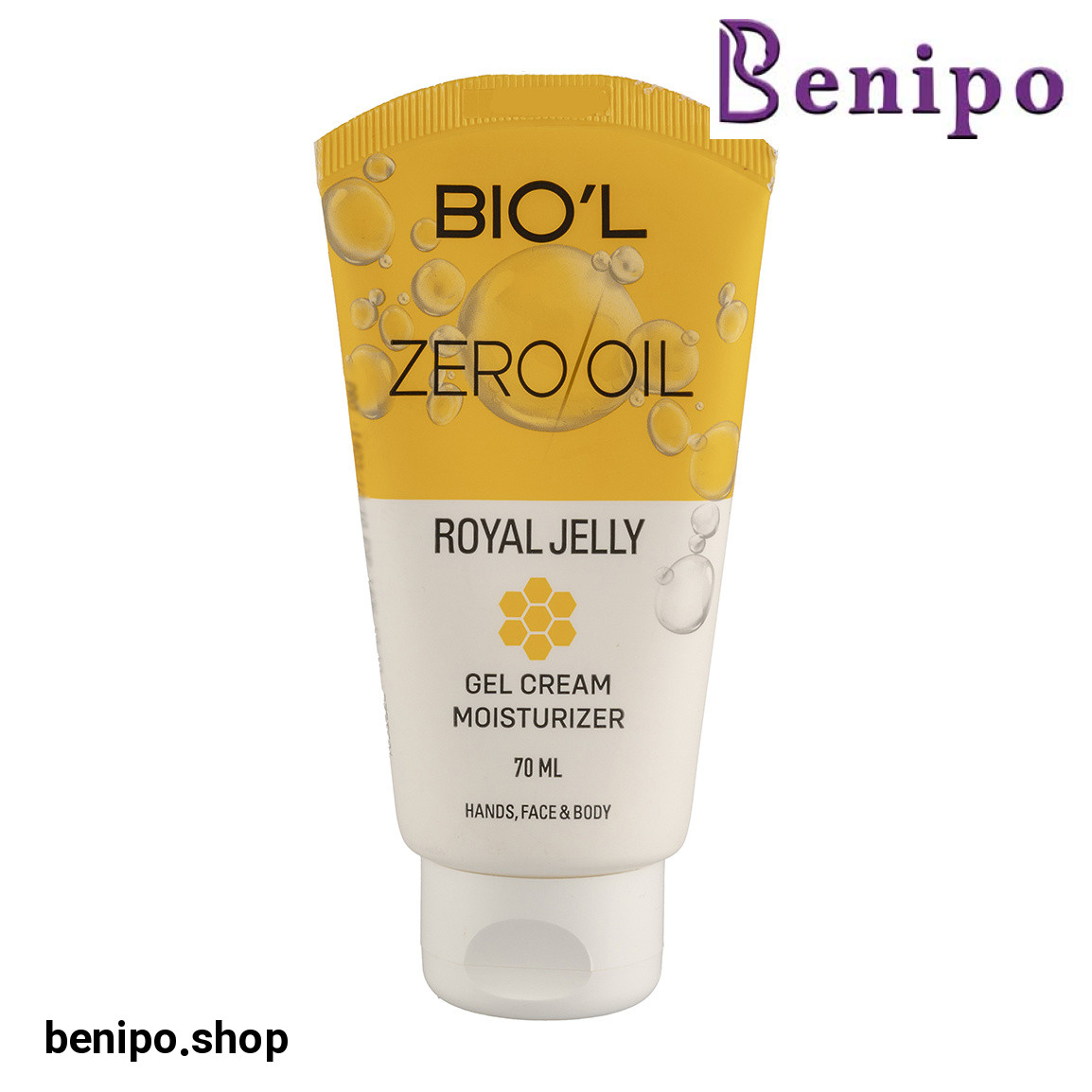 ژل کرم آبرسان حاوی عصاره ژل رویال مناسب انواع پوست حجم 70 میلی لیتر