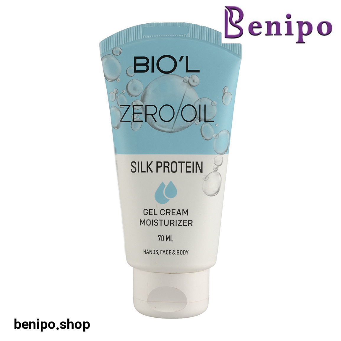 ژل کرم آبرسان دست و صورت مناسب انواع پوست حجم 70 میلی لیتر