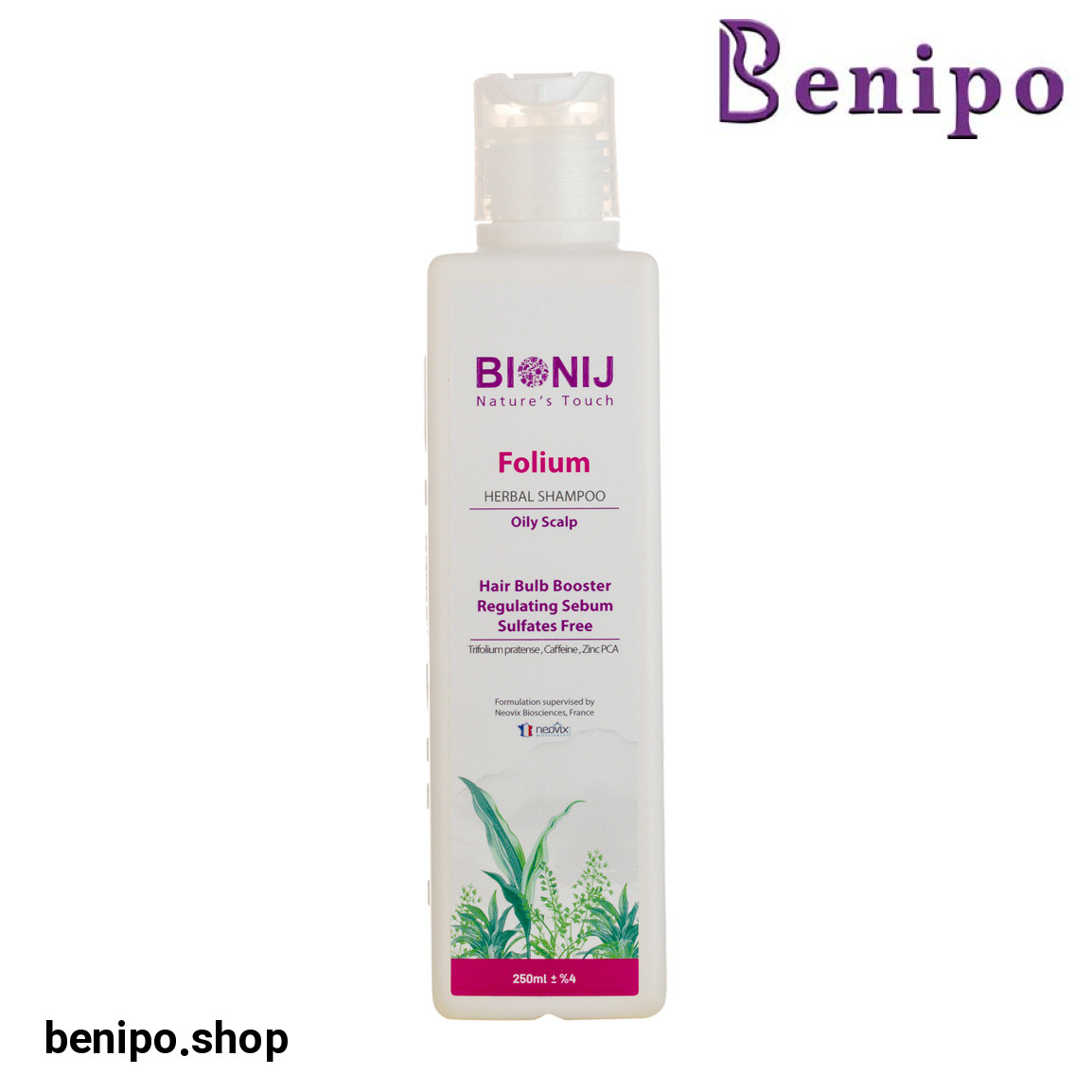 شامپو ضد ریزش مخصوص مو چرب مدل Folium حجم 250 میل