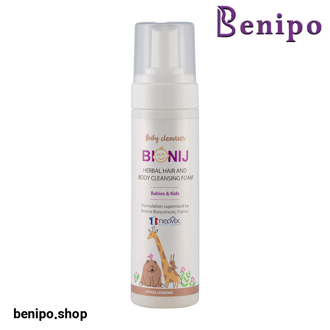 فوم شستشو سر و بدن کودک و نوزاد حجم 200 میل