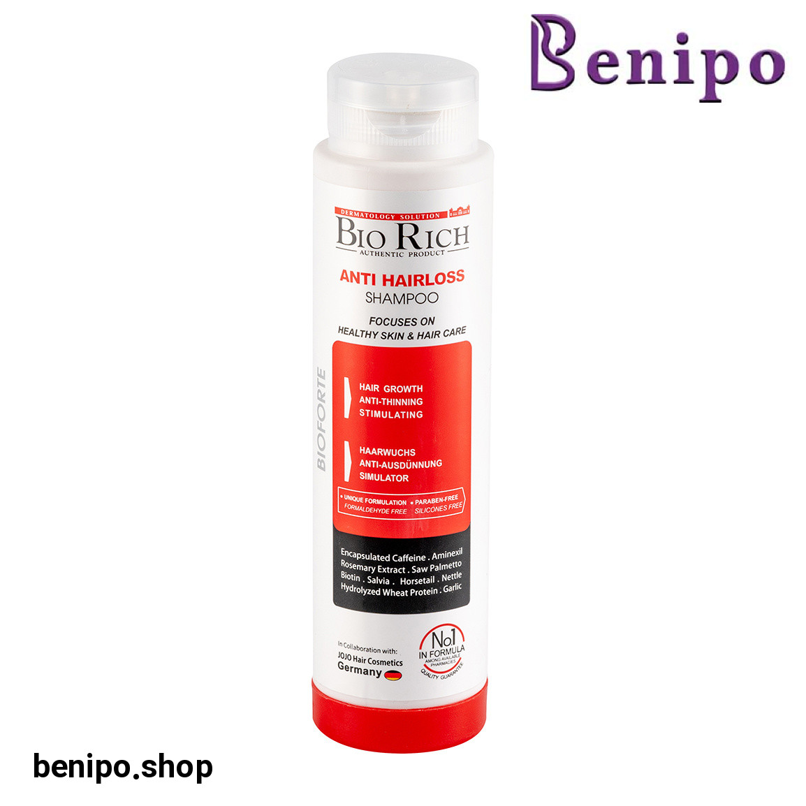 شامپو تقویت کننده و ضد ریزش مدل Bioforte حجم 250 میلی لیتر