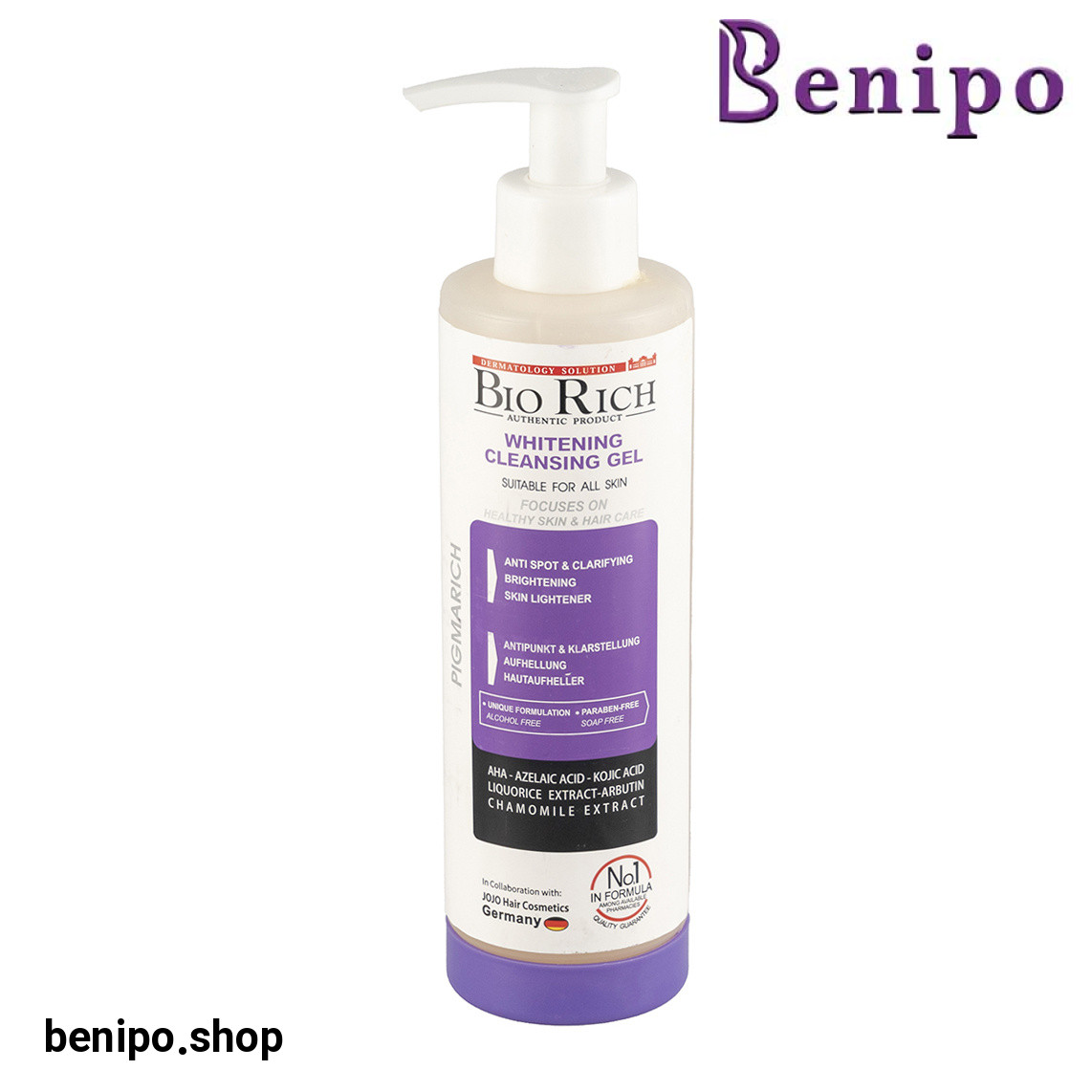 ژل شستشو صورت مدل روشن کننده مناسب انواع پوست حجم 200 میلی لیتر