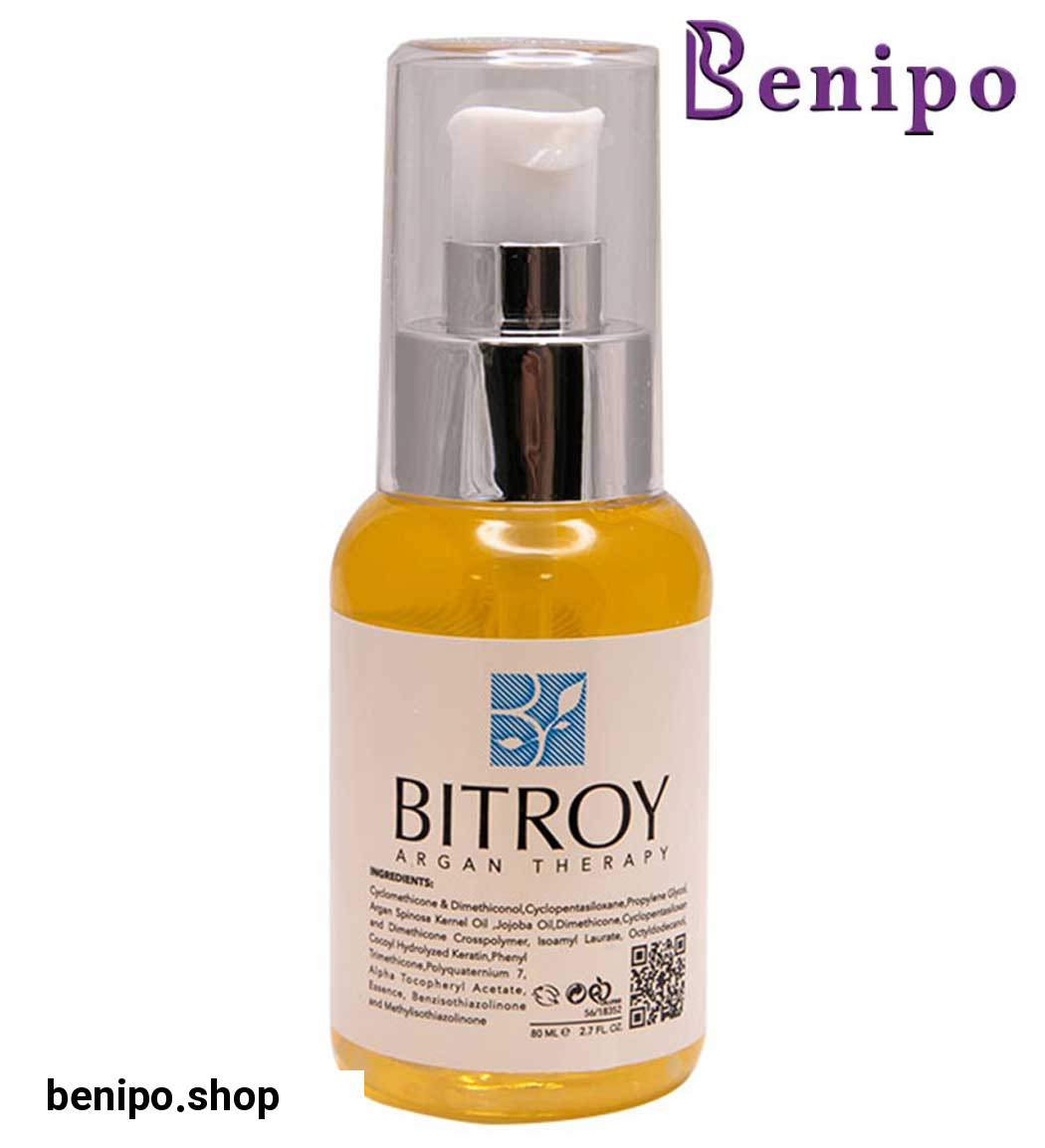 سرم مو حاوی روغن آرگان و کراتین مناسب موهای آسیب دیده حجم 80 میل