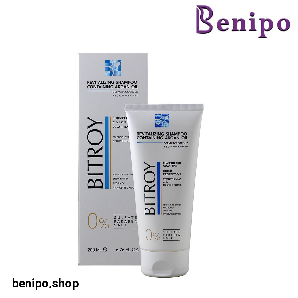 شامپو احیا کننده حاوی روغن آرگان فاقد سولفات حجم 200 میل