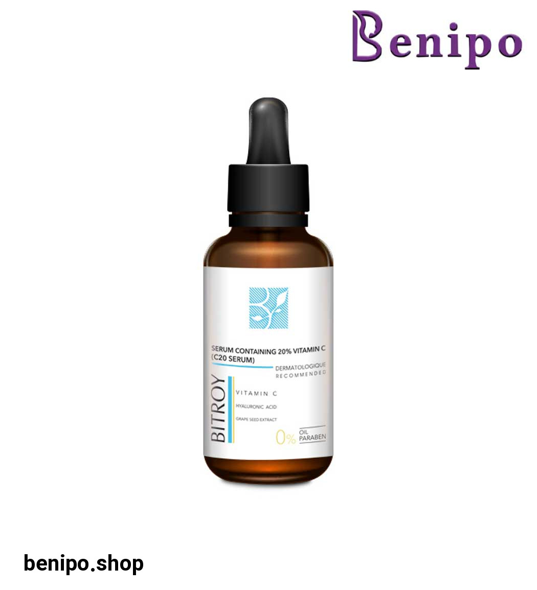 سرم پوست حاوی ویتامین C و هیالورونیک اسید حجم 30 میل