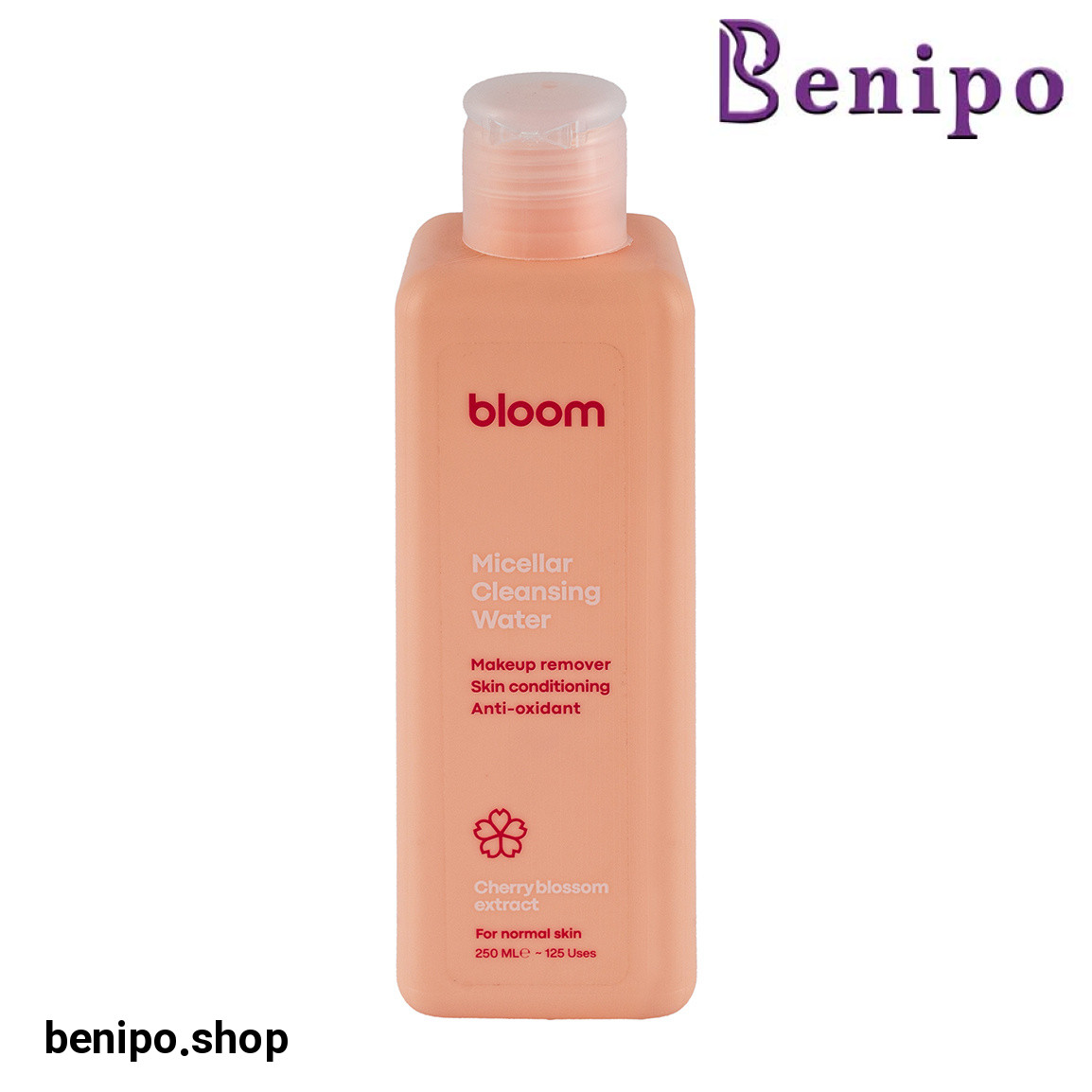 میسلار واتر حاوی عصاره شکوفه گیلاس مناسب پوست نرمال حجم 250 میلی لیتر