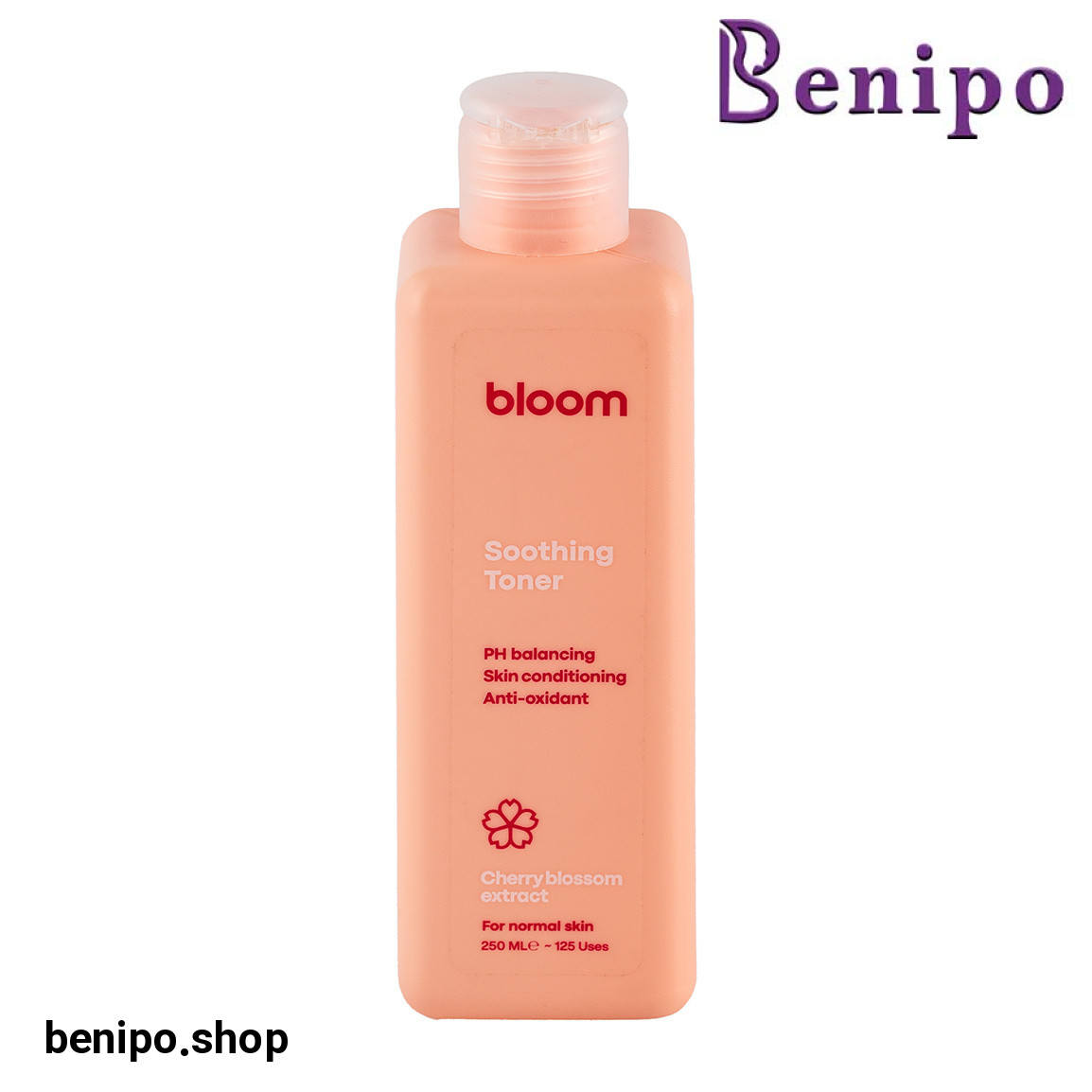 تونر حاوی عصاره شکوفه گیلاس مناسب پوست نرمال حجم 250 میلی لیتر