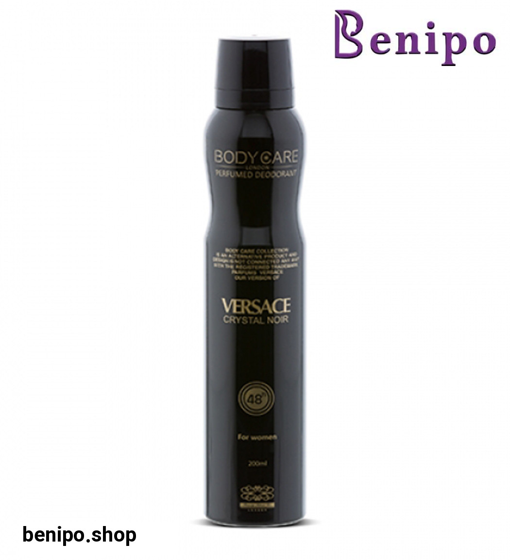 اسپری خوشبو کننده بدن زنانه مدل Versace Crystal Noir حجم 200میل