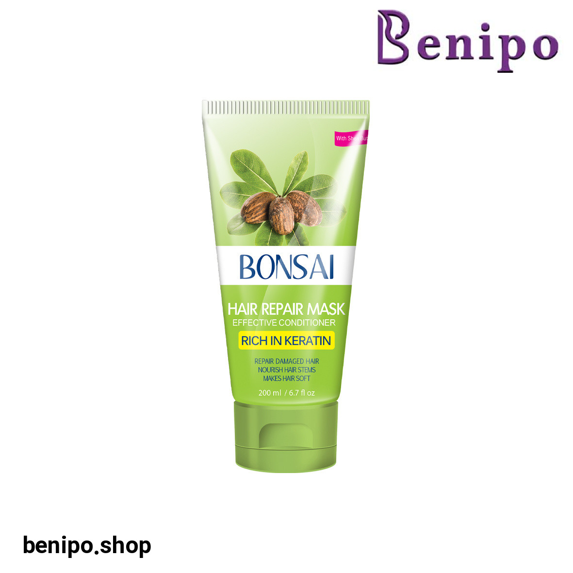 ماسک ترمیم کننده موهای آسیب دیده حاوی کراتین و شی باتر  200میل