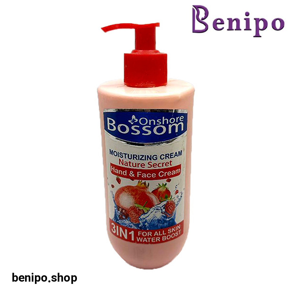 کرم مرطوب کننده پمپی انار حجم 250 میلی لیتر