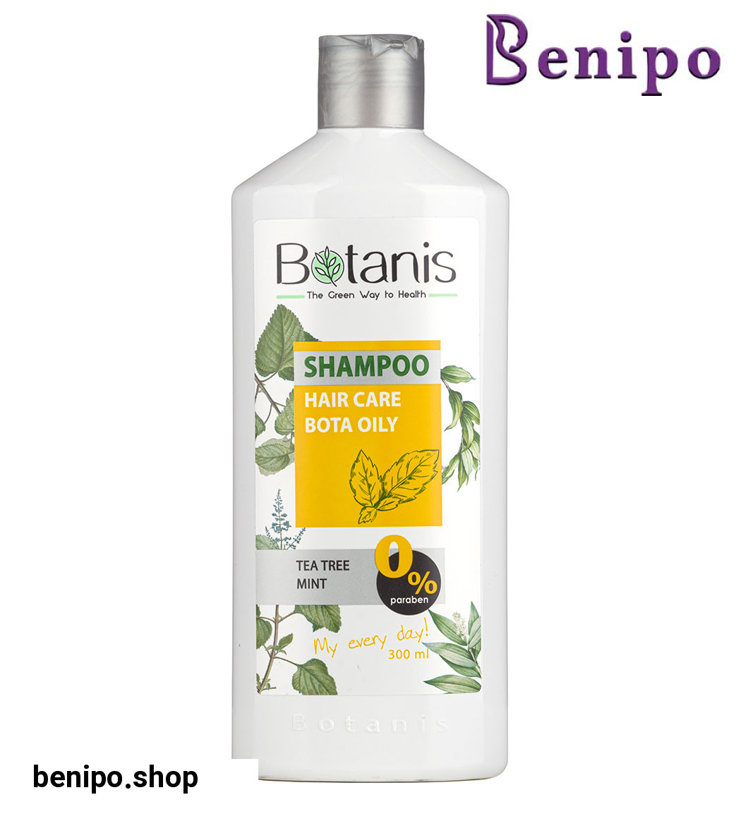 شامپو حاوی روغن درخت چای و نعنا مناسب موی چرب 300 میل