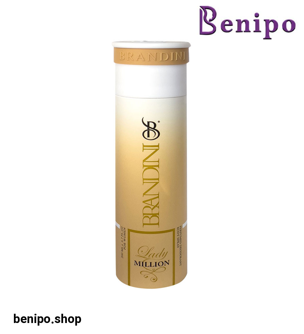 اسپری زنانه مدل Lady Million حجم 200 میلی لیتر