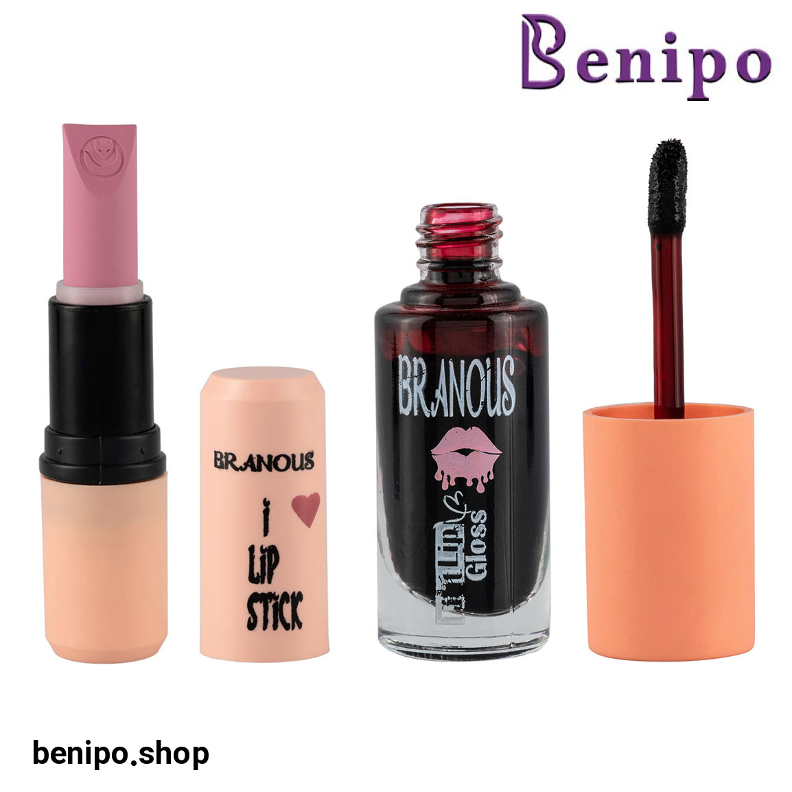 پک هدیه 2 عددی شامل تینت لب کد 4 و رژ لب جامد کد 611