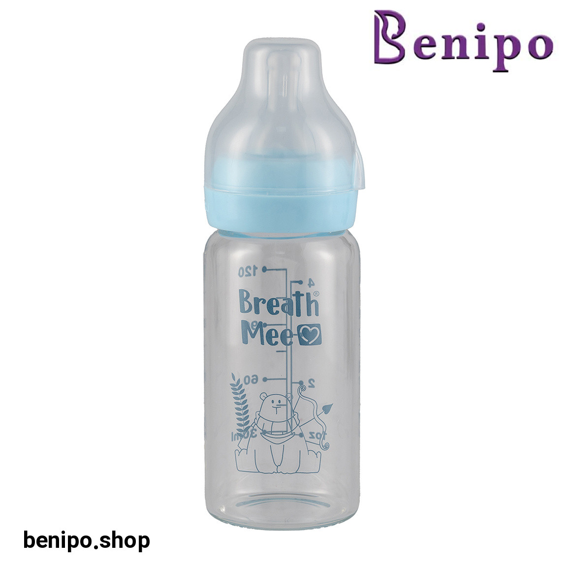 شیشه شیر استاندارد پیرکس حجم 120 میلی لیتر