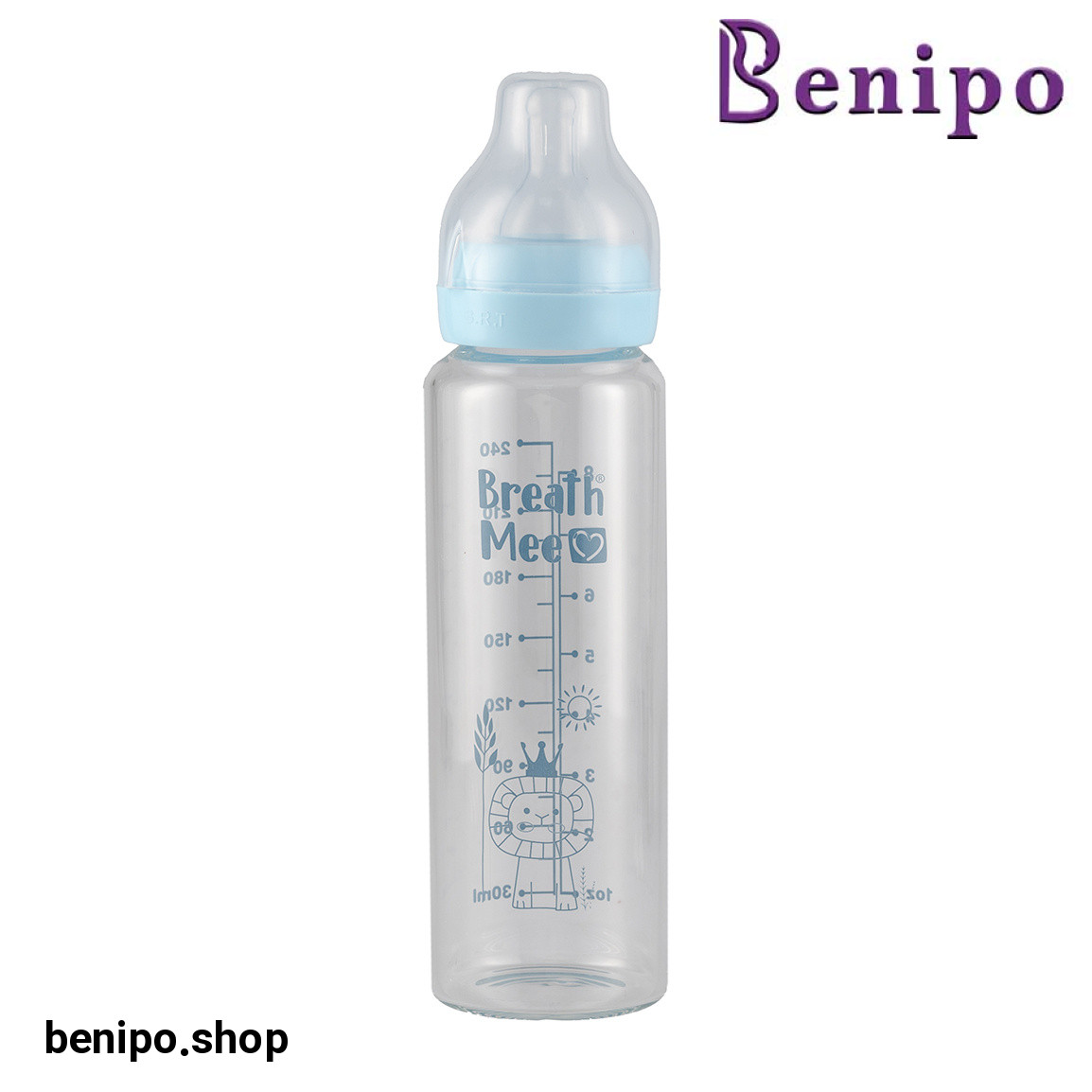 شیشه شیر استاندارد پیرکس حجم 240 میلی لیتر