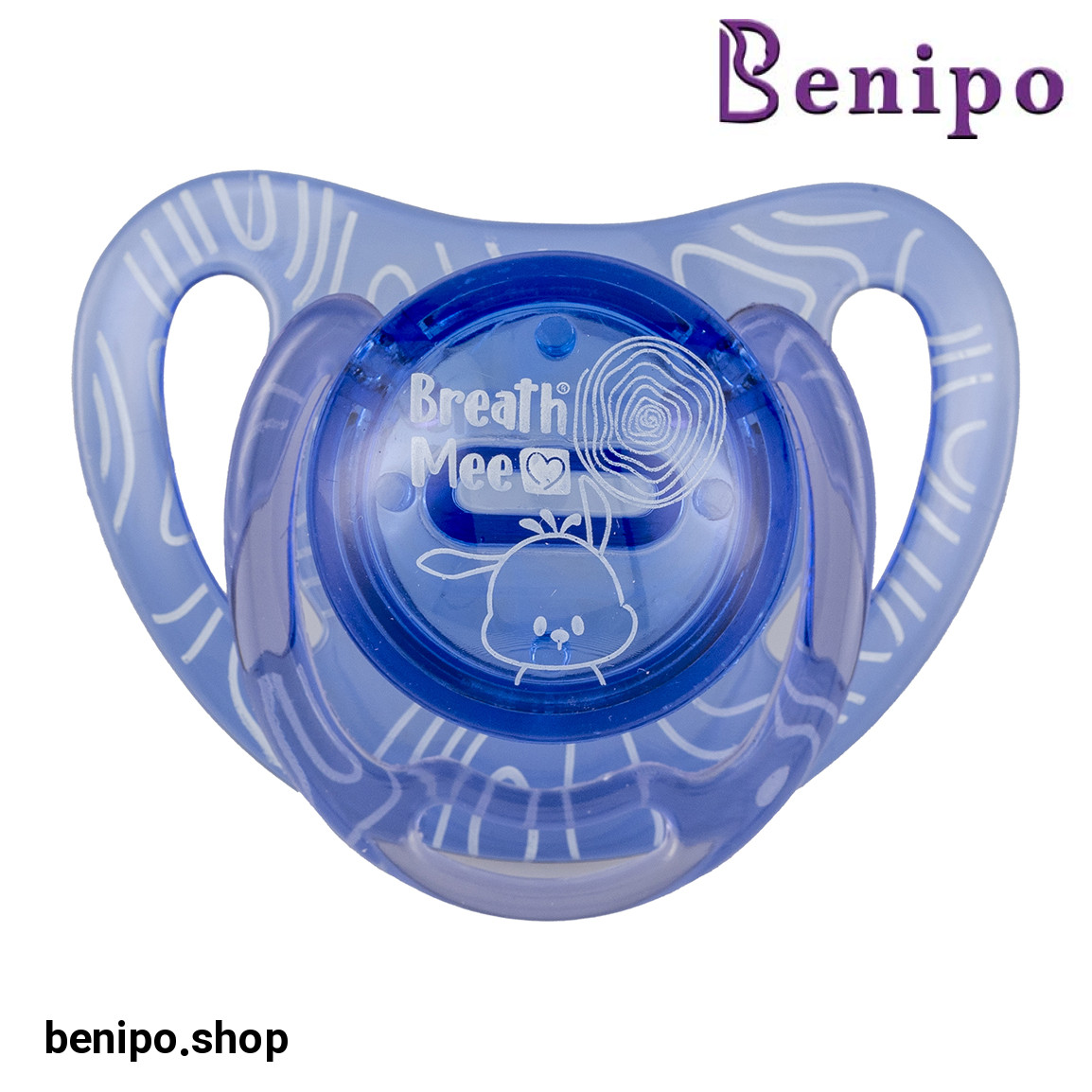 پستانک ارتودنسی شفاف رنگی مدل Puka درب دار سایز 1